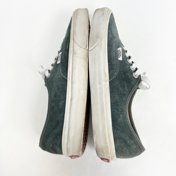 Vans Authentic Pig Suede Shoe Lace Up Sneakers Darkest Spruce Green M 7 W 8.5 - Picture 6 of 10